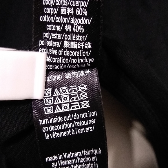 Victoria's secret Crop Top L/G Black Logo Victoria - Picture 10 of 11